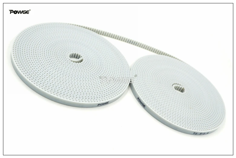 Imagem -03 - Powge Polia de Distribuição 100 Metros T2.5 pu com Terminais Abertos Largura = mm T2.5 Correia Fit T2.5 Polia de Distribuição para Impressora 3d Cnc Reprap