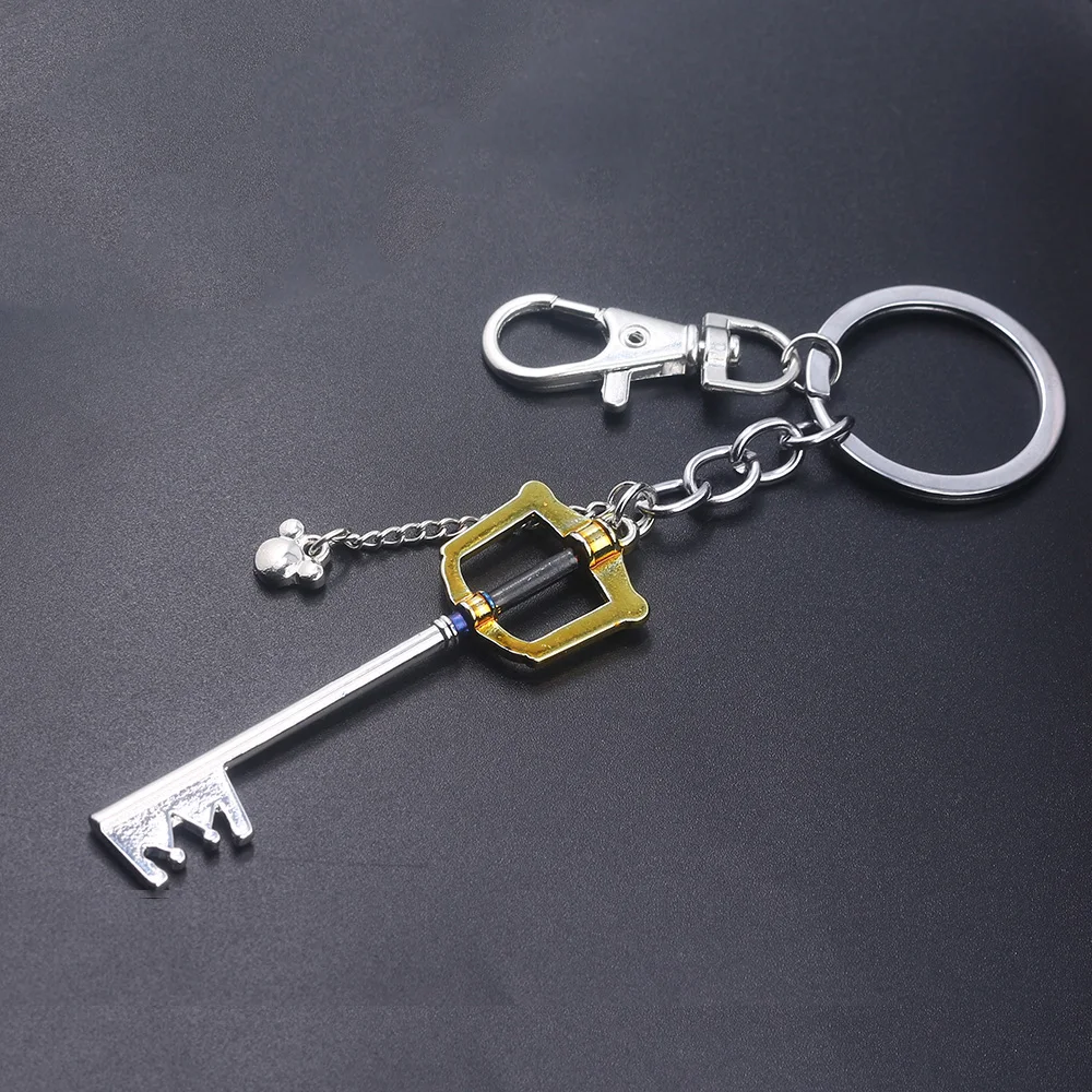 Kingdom Hearts Sora Keyblade Keychain Key Shape Weapon Pendant Key Chain for Women Men Choker Keyring Souvenir Jewelry Gift image 5