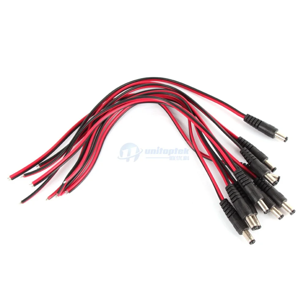 DC Power Connector Cable 12V Monitor Connector CCTV Security Camera Power Pigtail Male Cable