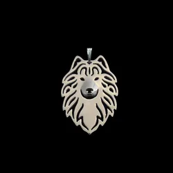 Hot Sale Metal Alloy Pet Pendants Women Jewelry Samoyed Dog Pendants