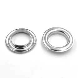 ( 50 SETS)22 MM Metal Tent Rope Hole Eyelets Ring Rivet Shed Cloth Vent Buttonhole Silvery Buckle