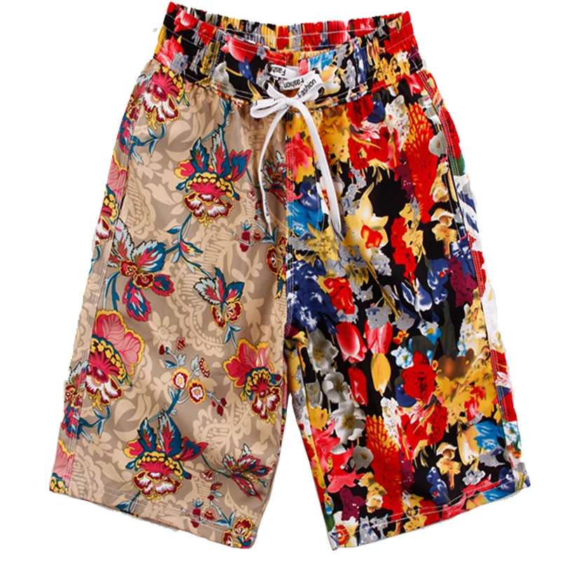 New 2022 Shorts Casual Men\'s Trousers swimsuit Brand Boardshorts summer beach print floral board