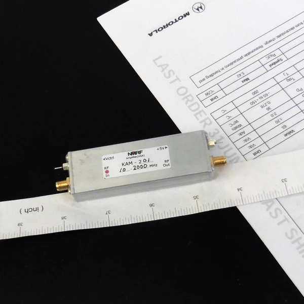 KAM-201 10 ~ 2000MHz  RF Microwave Voltage Controlled Amplifier VGA Variable Gain Amplifier