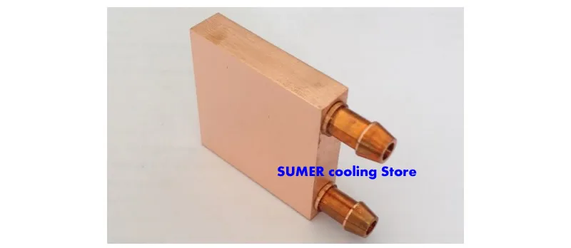 Copper Water Cooling Block 40*40mm Use For CPU Radiator Graphics GPU Water Cooling Block Liquid Water Cooler Heat Sink PC Laptop