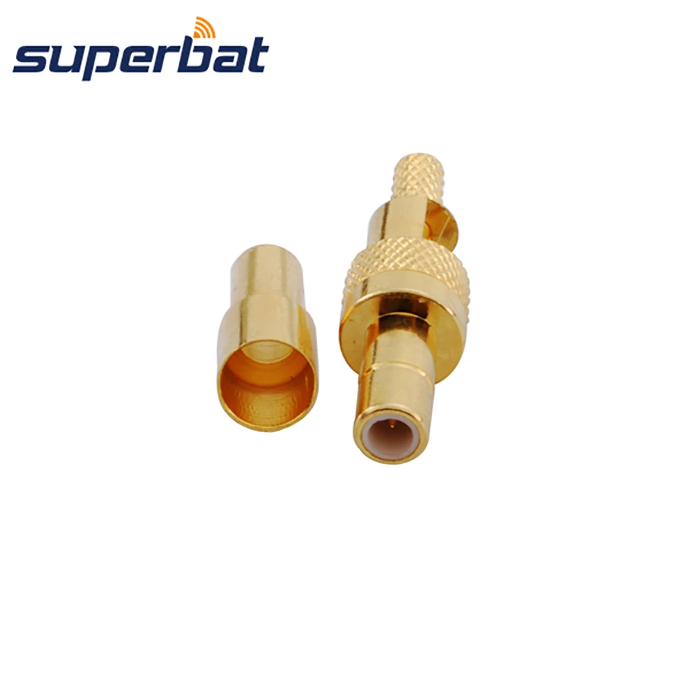 Superbat SMB Crimp Male RF Coaxial Connector for Cable RG178 RG174 1.13mm  50 ohm