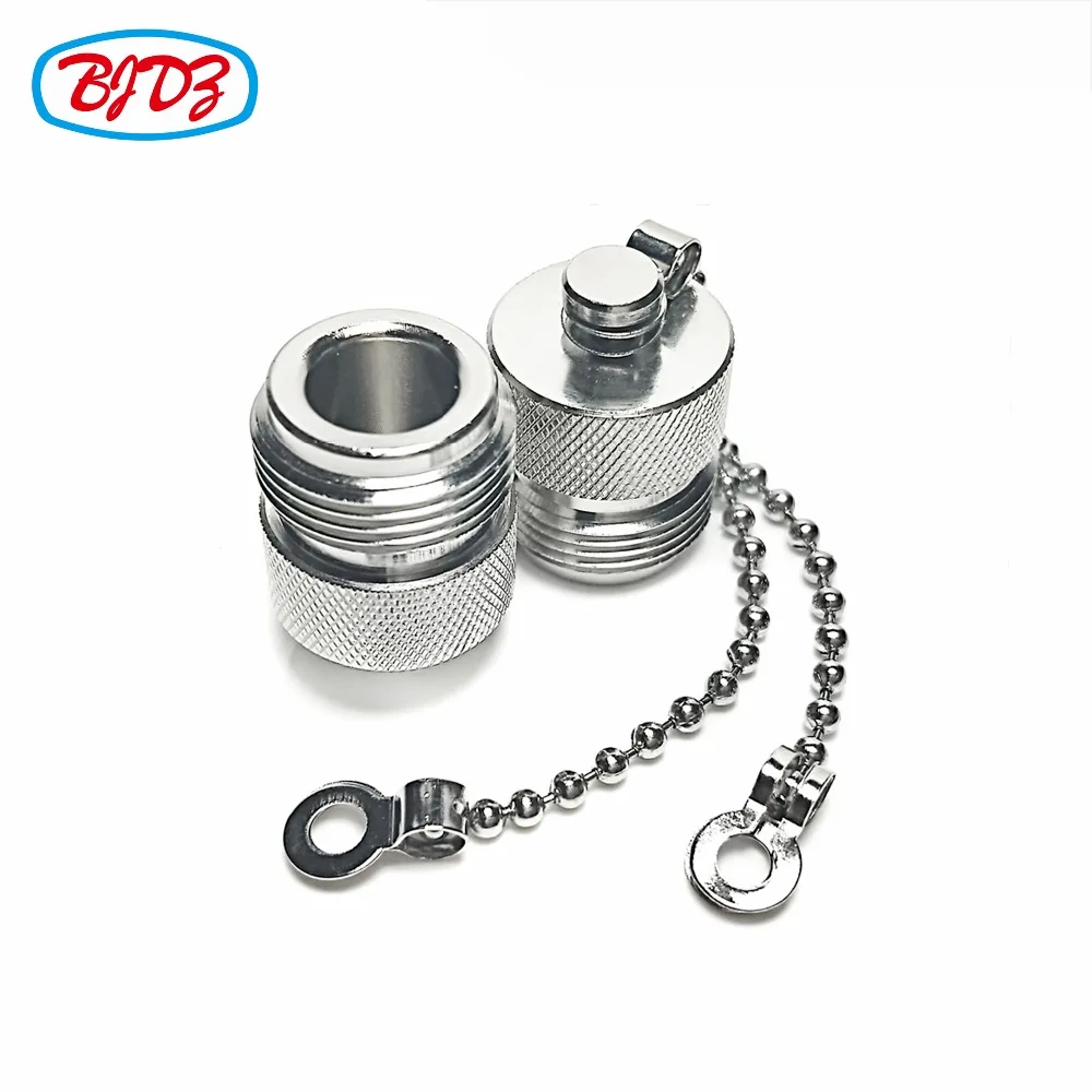 Free Shipping 5pcs N female Dust Cap with Chain