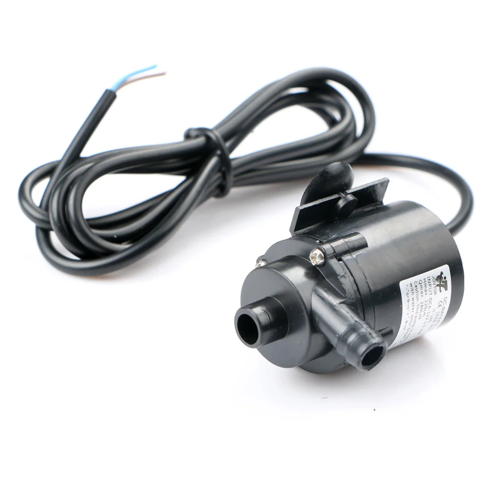 12V DC Electric Mini Water Pump Micro Brushless Submersible Pump Circulation Pump for Aquarium Fountain Medical Cooling 280L/H