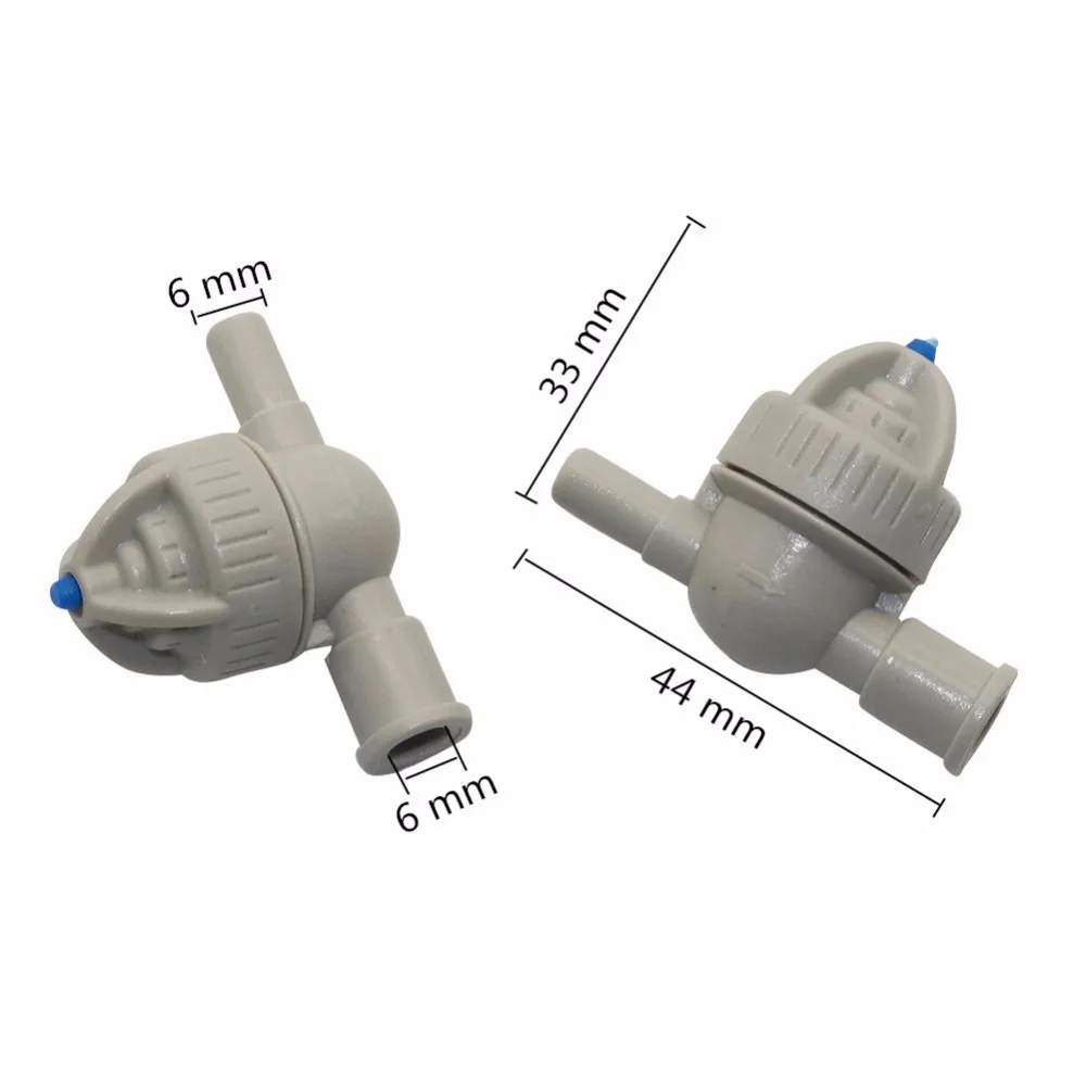 Grey ball Anti-dropper 6mm Rotary nozzle connector greenhouse agriculture drip irrigation fittings 5 Pcs