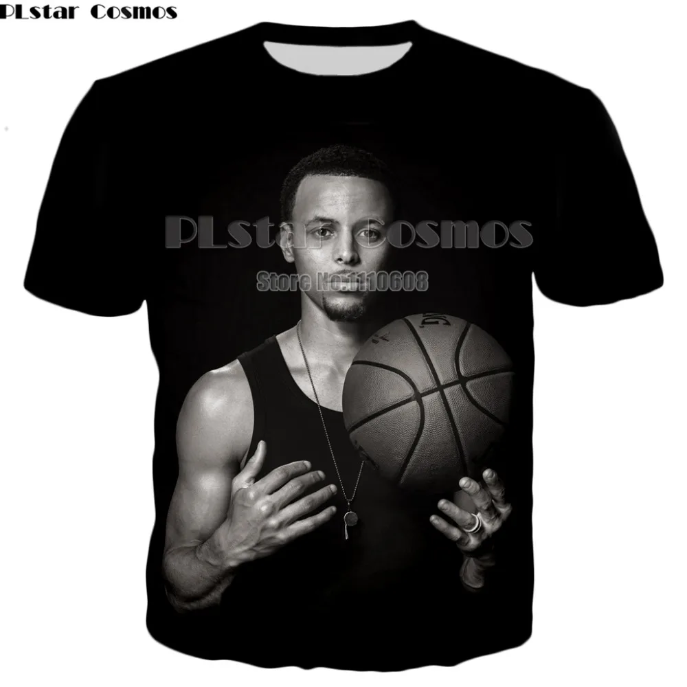 PLstar Cosmos Hot Sale 3D Print Graphic Stephen Curry women men Tee Shirt Cool 3D T Shirt Short Sleeve T-Shirt Casual unisex Tee