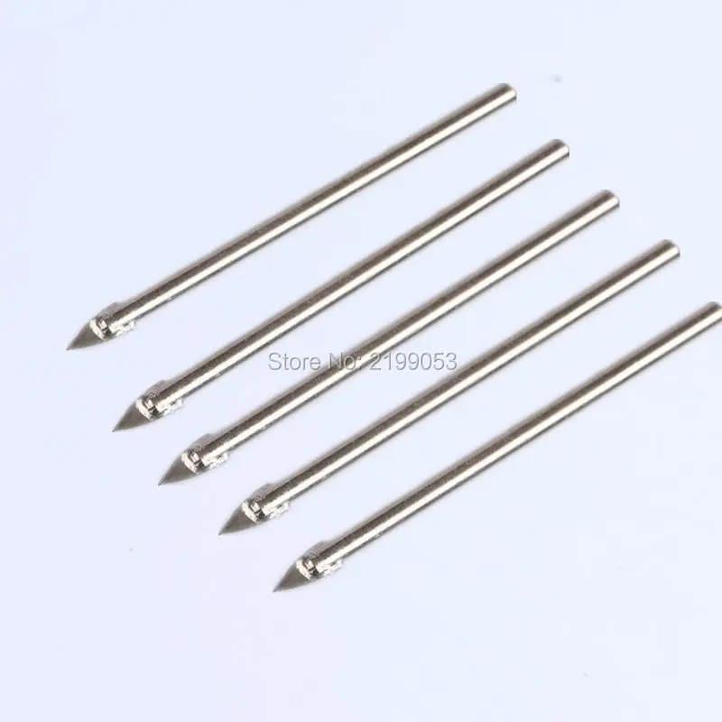 10 Buah/Lot 4Mm Diameter Bor Ubin Kaca Keramik Cermin Tungsten Karbida Ujung Tombak Bor Bit Alat Lubang