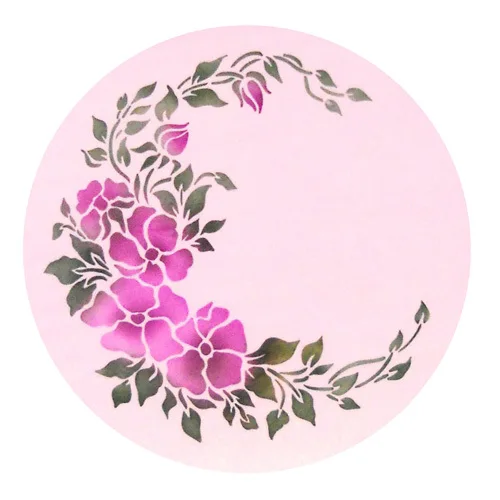 Wild Rose Spray Cake  Stencil, Cake top Stencil, Flower Stencils for Decoration