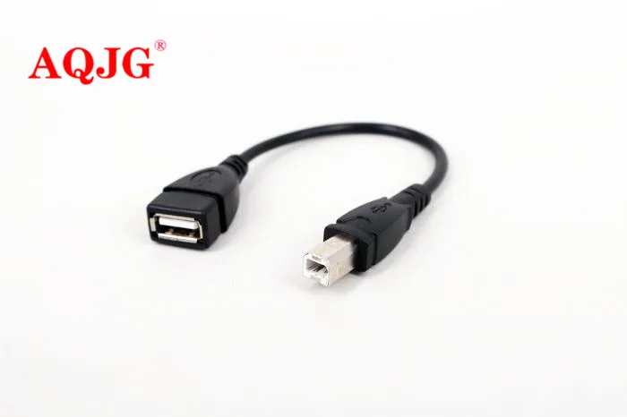 Mini Portable USB 2.0 A Female to B Male Adapter Connector AF to BM Converter for Printer Plug And Play