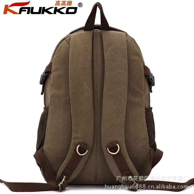 KAUKKO Backpack Canvas Travel Bag Backpacks fashion Men and Women Designer Student Bag Laptop Bags High capacity Backpack