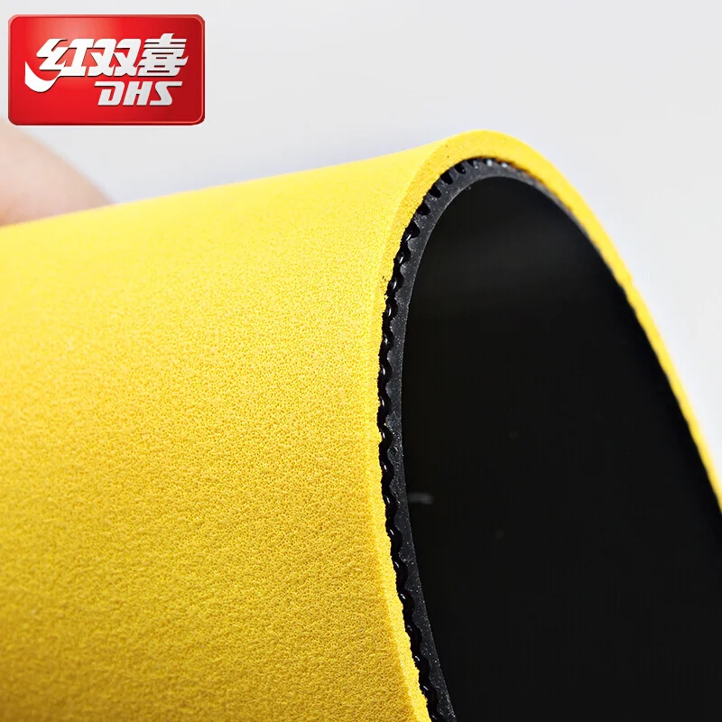 DHS GoldArc 8 Tischtennis-Kuchenschwamm aus Gummi, hergestellt in Deutschland, Original Gold Arc 8 DHS Ping-Pong-Schwamm – Detail 6