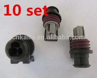 10 Set 15397257 15397149 Delphi 3 Pin Sealed Auto Connector Assy For Engine Oil Temp Gauge