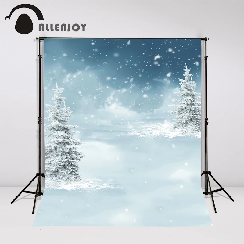 New Christmas fir-tree backgrounds photo winter background snow snowflakes in winter kids photocall 10x10ft photography backdrop