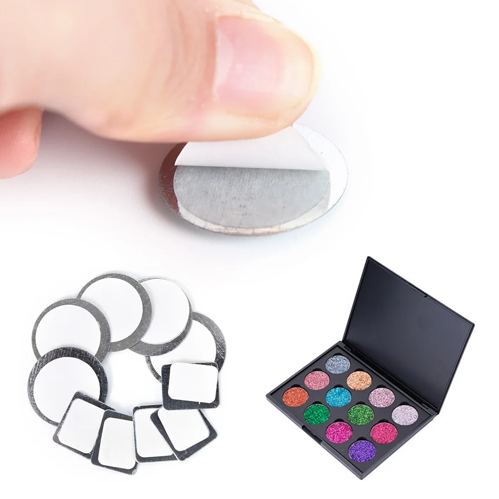 20pcs/lot Round/Square Metal Stickers For Eyeshadow To Hold Your Eye Shadow On Our Eyeshadow Palette