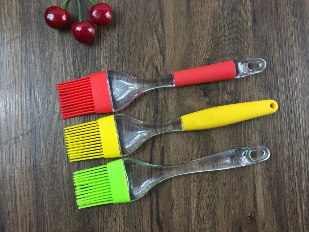 1PC Plastic Silicone Pastry Brushes,BBQ Brushes Durable,Attractive,Heat Resistant Kitchen Utensils LB 152