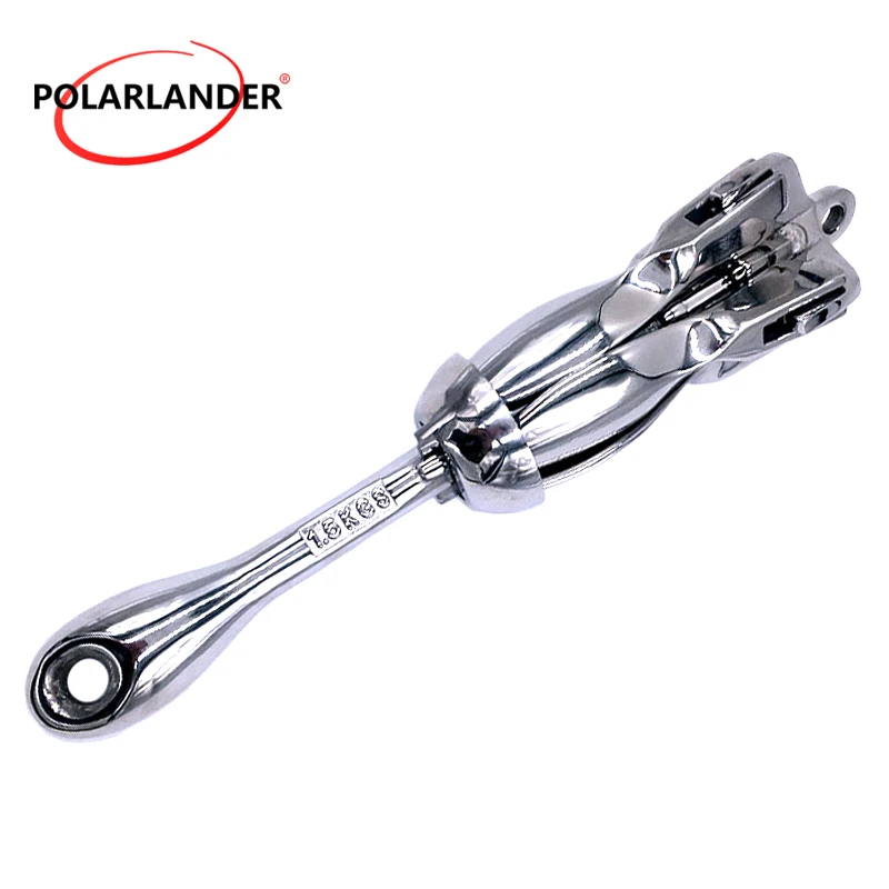 316 Stainless Steel  Durable Parts  Boat  1.5KG Marine Yacht Grapnel Anchor  Docking Hardware 2018 New Arrive  Folding