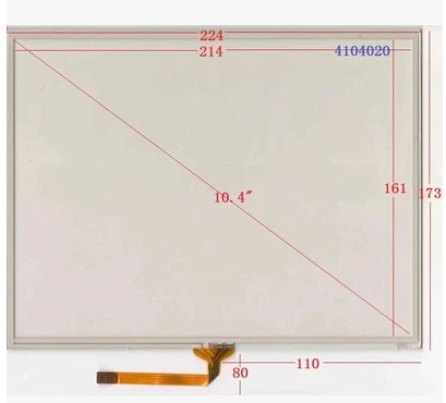 

4104020 104020 New 10.4 inch touch screen 224*173 mm