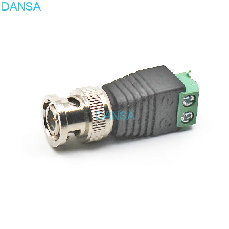 10pcs/lot BNC Male Welding-Free Connector Coaxial Cable BNC Connectors CAT5 For CCTV Camera Home Security System