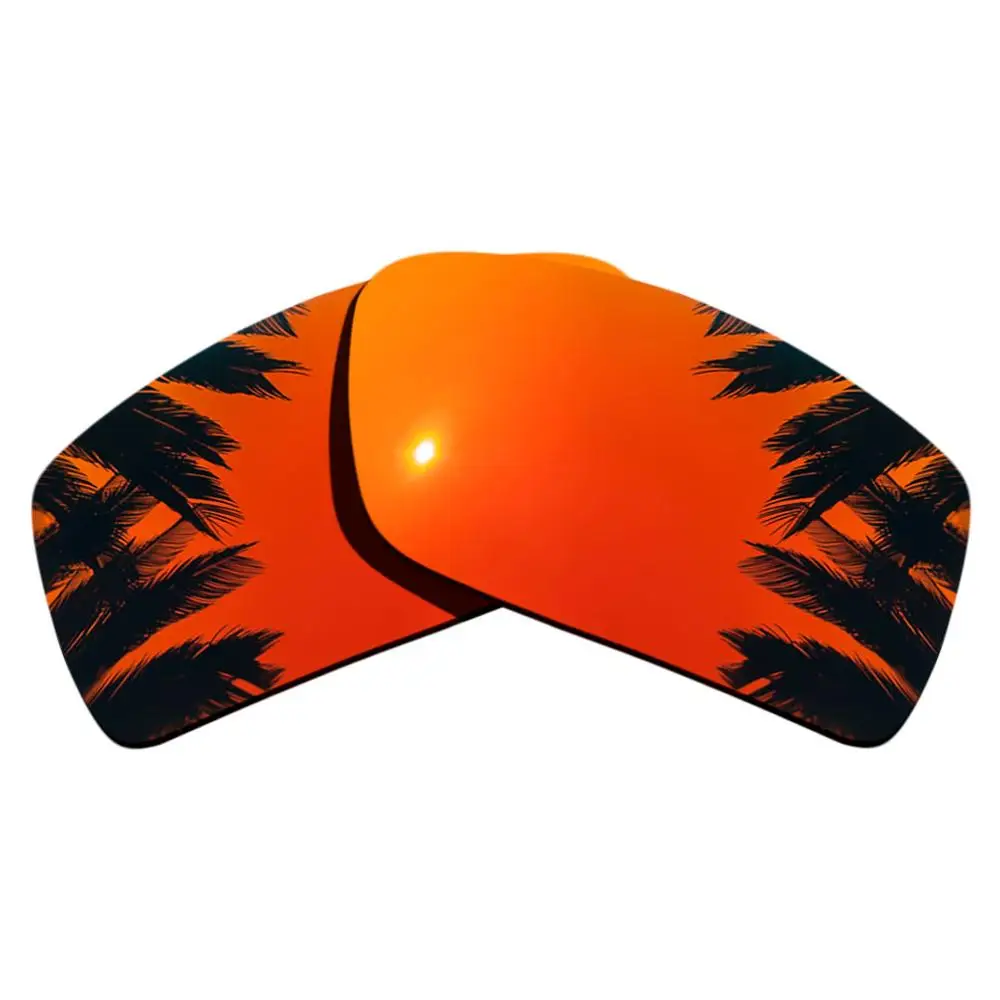 Orange Red Mirrored Polarized Replacement Lenses for Spike Sunglasses Frame 100% UVA & UVB