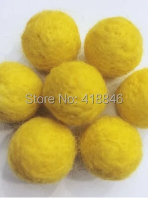 Free Shipping Wholesale Orange Color Handmade wool felt ball 200pcs 20mm diy Woven Balls For Rugs jewelry beads home Decor