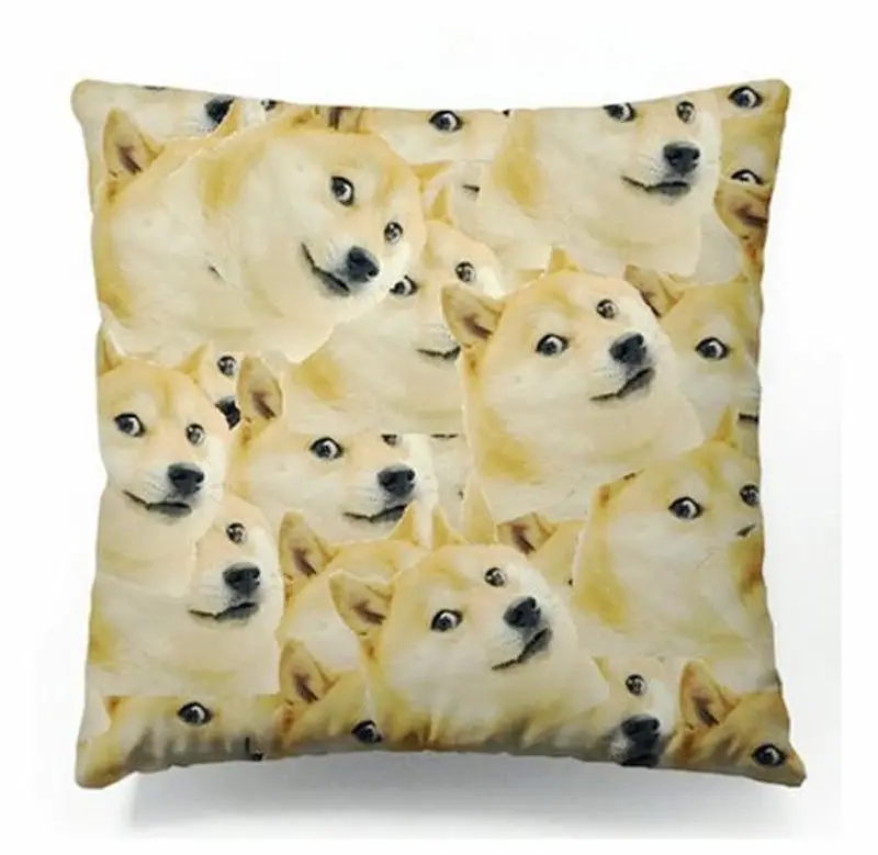 Wow Such Face Much Meme Dog Cushion Cover Funny Doge Throw Pillow Case Cool Custom Car Seat Cushions Gifts Animal 18