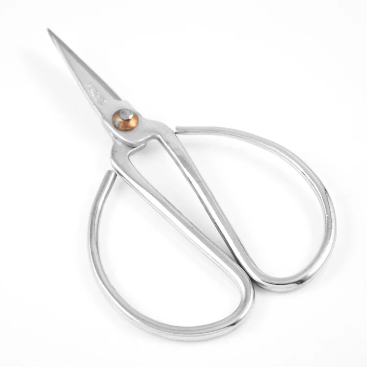 120PCS lot wholesale price 107mm overall length chrome coated antu rust mini bonsai scissors