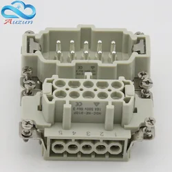 10 core Heavy duty connector HDC-HE-010 The male connector and the female connector 16A500V Aviation plug core