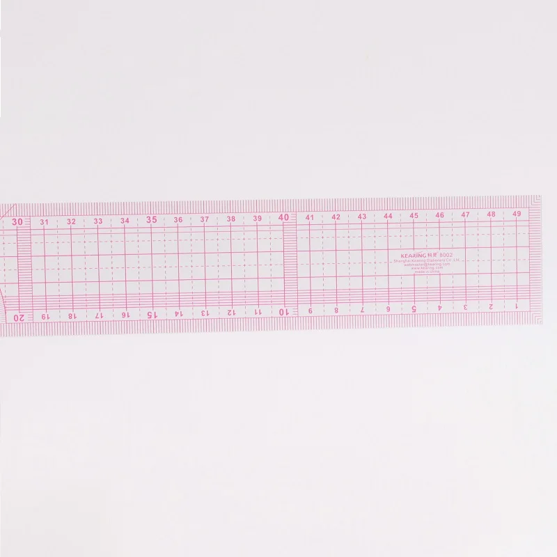 50cm Garment Ruler METRIC Fashion Design Grading Ruler Metric with Grid 2Pcs/Lot  #8002