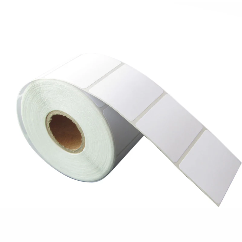 Thermal adhesive Barcode label paper 50mm width different height Heat-variable Clothes Label Paper sticker bar code paper