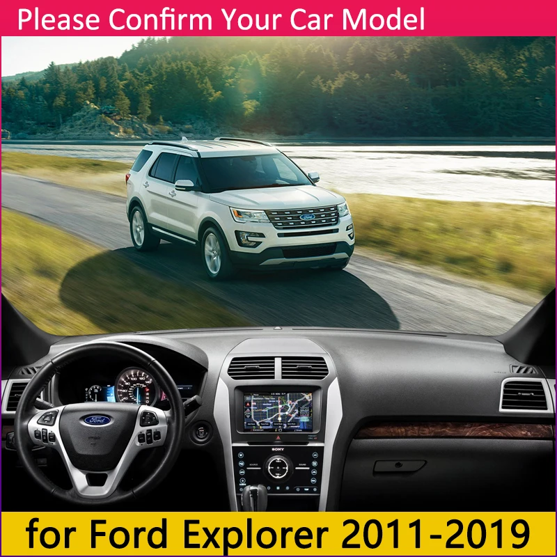 for Ford Explorer 2011~2019 U502 MK5 Anti-Slip Mat Dashboard Cover Pad Sunshade Dashmat Protect Accessories 2013 2015 2017 2018 view 2