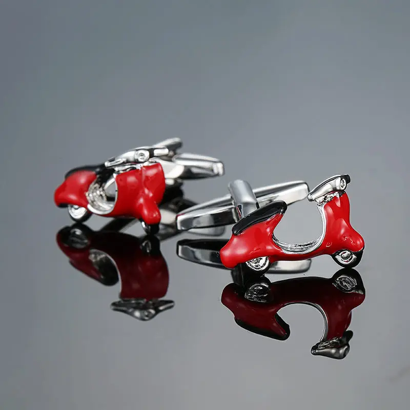 3D  Motorcycle Cufflinks for Mens Shirt Brand Cuff bottons Wedding Cufflinks High Quality Business  Jewelry
