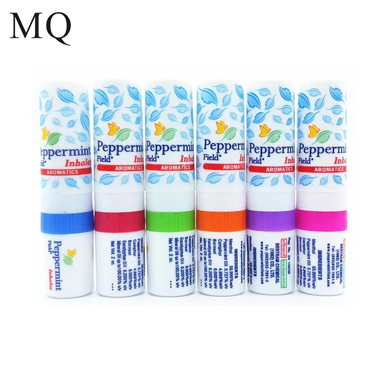 

MQ 6Pcs Thailand Nasal Inhaler Prevent Sunstroke Anti-influenza Relieve Motion Sickness Aromatic Peppermint Inhaler