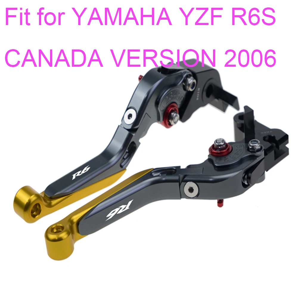 KODASKIN Left and Right  Folding Extendable Brake Clutch Levers for YAMAHA YZF R6S CANADA VERSION 2006