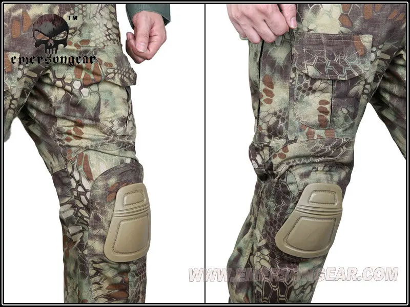 Kryptek Mandrake Emerson G3 Tactical bdu G3 Combat Pants Emerson Pants with Knee pad EM7046