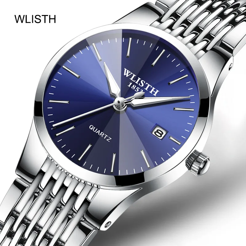 Top Brand Luxury Couple Watches Women Men Waterproof Business Quartz Ultra-thin Wrist Watch Ladies Male Clock Relogio Masculino