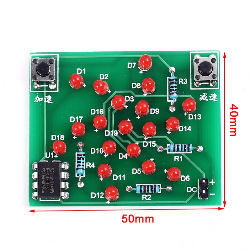 DIY Kit Electronic Design Constructor Windmill Kit DC 5V Funny DIY for Practice Adjustable Speed MCU for Soldering Electronics