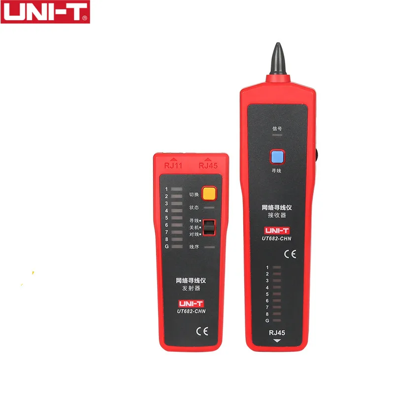 UNI-T UT682 Network Wire Tester Tracker RJ11 RJ45 Wire Line Finder Lan tester Handheld Cable Testing Tool for Network Maintenanc