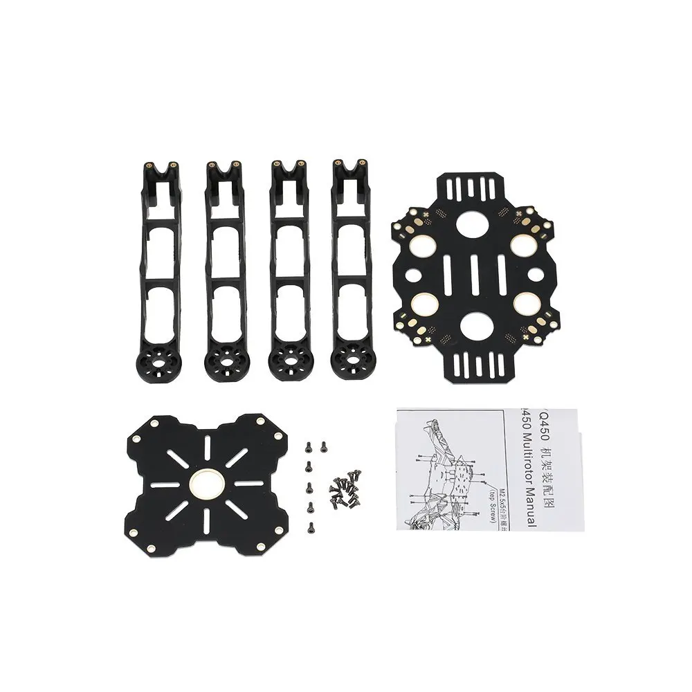 

EBOYU Q380 380mm 4 Axis Mini RC Quadcopter Frame Kit for FPV Aerial Photography ( Full Black)