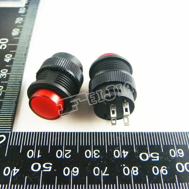 

R16-503BD With LED Red 1A/250V 4Pin Non Self-locking Push Button Switch (Self reset switch) 100Pcs/lot