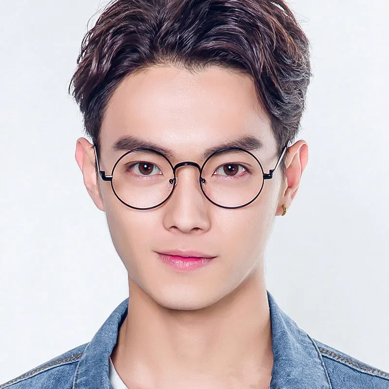 Round Glasses Transparent for Computer Lenses Metal Frame Eyeglasses Women Men Anti Blue Ray Oculos De Grau Spectacles