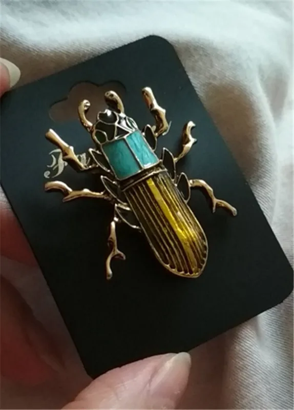 Beetle Brooches for Women Men Gifts Top Enamel Pin  Insect Brooch Jewelry Accessories Wholesale prices