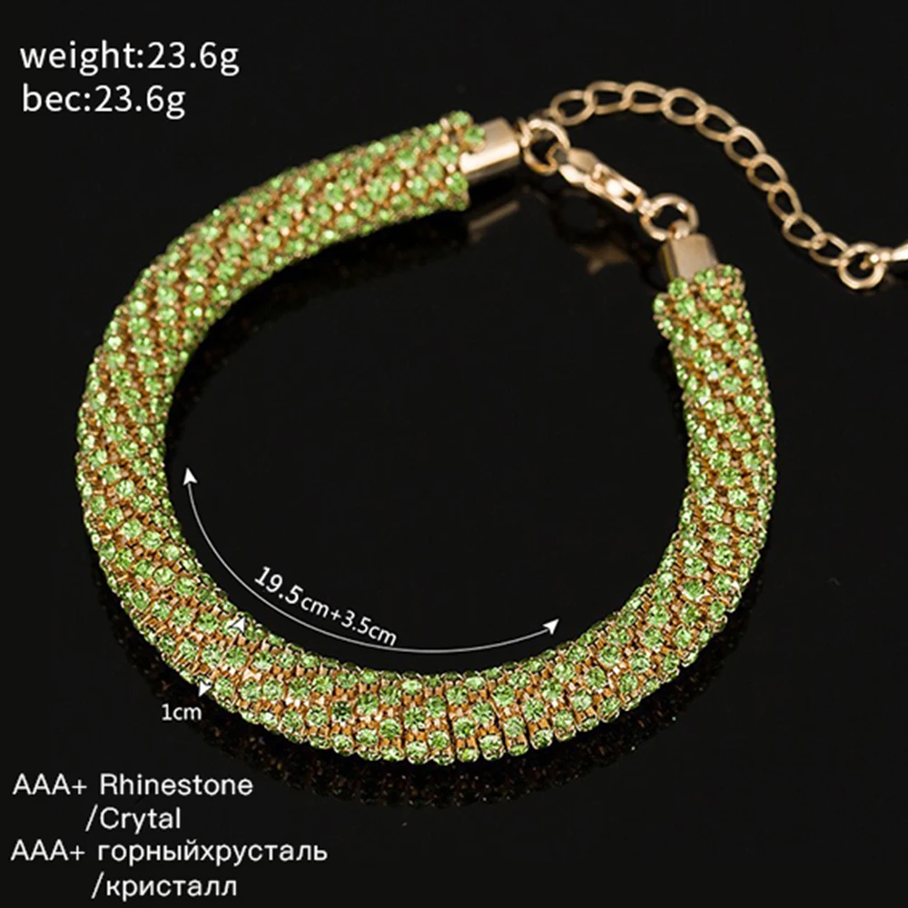 Fashion Brand Charm christmas gift Hot Sell Round New Design Austrian Crystal weaving bracelets jewelry for women #B062