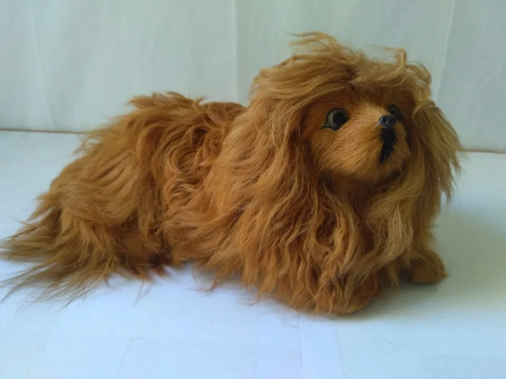 simulation brown Golden Retriever dog model polyethylene&furs large 30x14x15cm dog handicraft,home decoration toy d2778