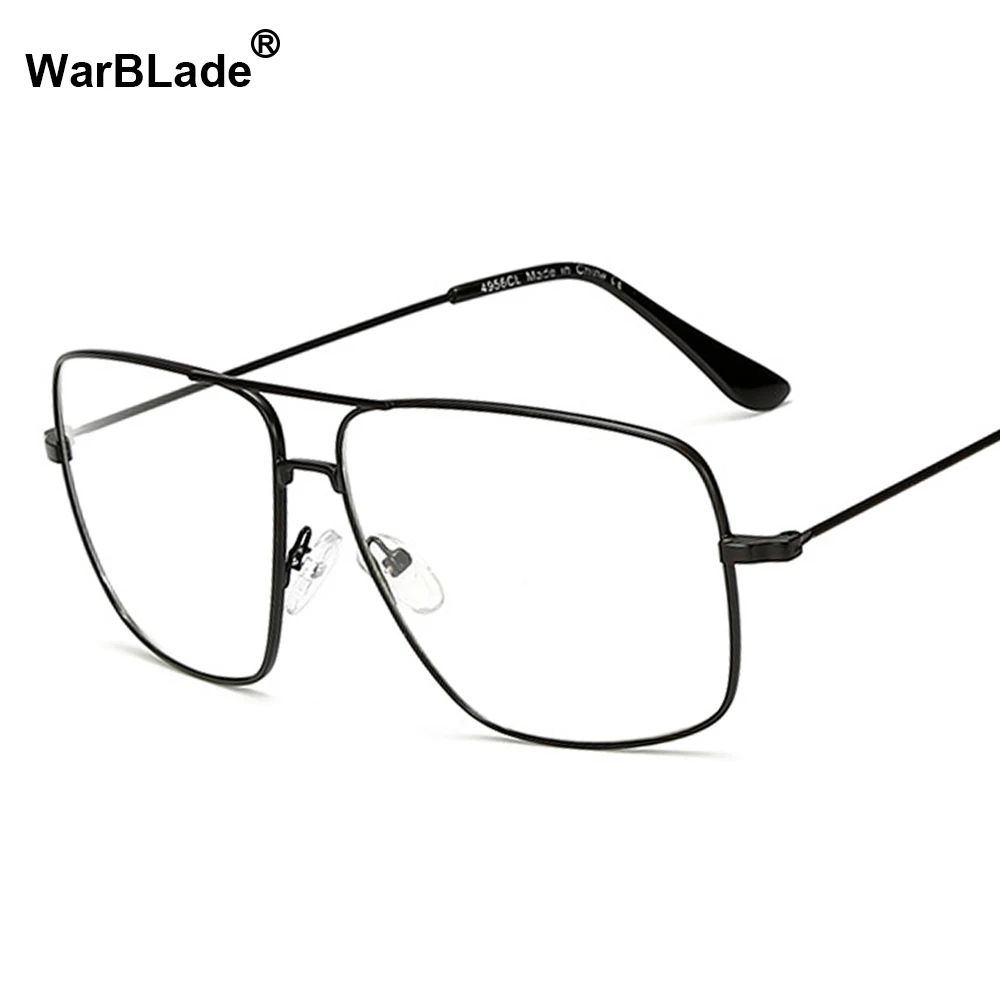 Luxury Women square Eyeglasses Vintage Glasses Optical Frame gold Metal Unisex Spectacles clear lens glasses blue light glasses