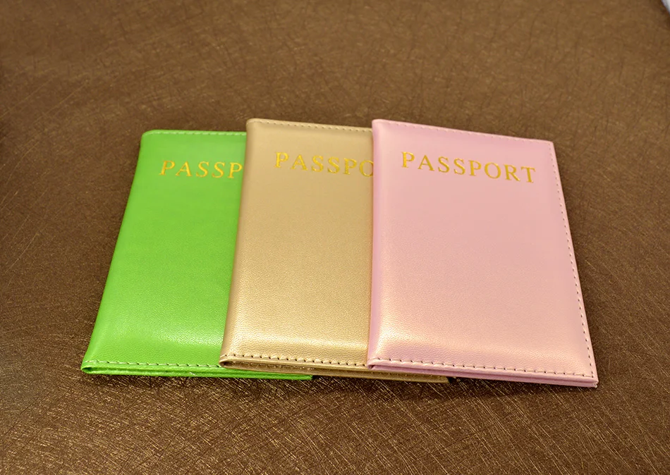 Travel Women Passport Cover Cute Top Quality Leather Pu Passport wallet and case pochette passeport uk russia