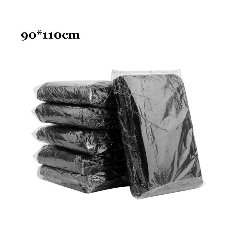 

10PS 90x110cm Kitchen Garbage Bags HDPE Pressure Bag Waterproof Storage Plastic Bags Outdoor & Home Garbage Bag Large Packaging