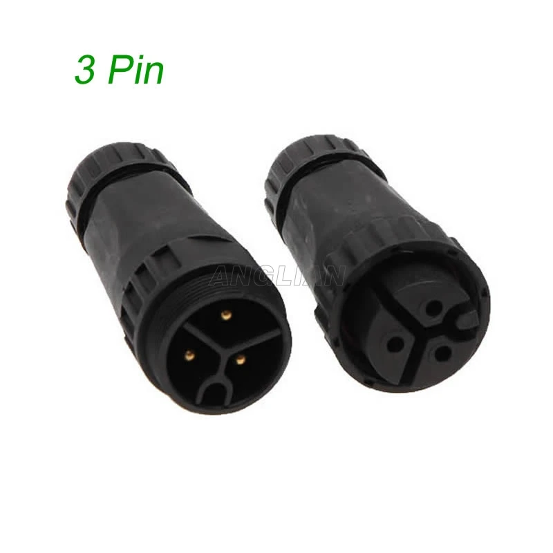 Imagem -03 - Parafuso Bonde do Acoplador do Pino Pinos para a Luz 10 Unidades do Diodo Emissor de Luz M22 Conector Fêmea Macho Ip67 Impermeável 25a da Tomada Rápida 2